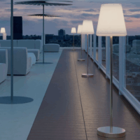 New Garden Lola Slim 120 LED Solar Beltéri/Kültéri Állólámpa 119cm - Szürke