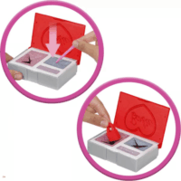 Mattel Barbie Party Reveal: Glamour meglepetés játékszett - Barbie baba piros ruhában