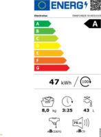 Electrolux EW6F2482E Elöltöltős mosógép - Fehér