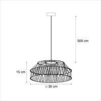 New Garden Calabardina Hang Fűggő mennyezeti lámpa - Terrakotta