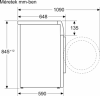 Bosch WGB25402BY Elöltöltős Mosógép - Fehér