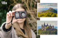 Rollei 12030 Kompakt Digitális Fényképező 64Mpx / 4K - Fekete