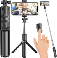 Izoxis Bluetooth Tripod és Szelfibot 92 cm - Fekete