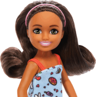 Mattel Barbie Chelsea Club Barna hajú baba kék ruhában