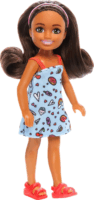 Mattel Barbie Chelsea Club Barna hajú baba kék ruhában