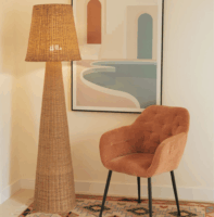 New Garden Lola 165 Nature Solar Beltéri/Kültéri állólámpa 165 cm - Barna