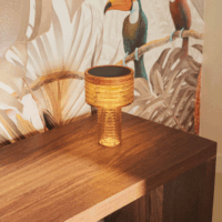 New Garden Ambar Solar LED asztali lámpa 16,5 cm - Narancssárga