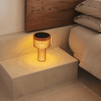 New Garden Ambar Solar LED asztali lámpa 16,5 cm - Narancssárga