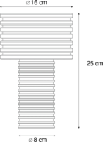 New Garden Ambar Solar LED asztali lámpa 16,5 cm - Narancssárga