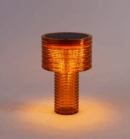 New Garden Ambar Solar LED asztali lámpa 16,5 cm - Narancssárga