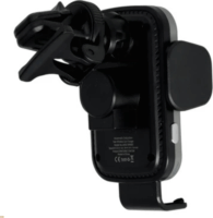 Avax WH601 Mobiltelefon autós tartó / Wireless töltő 15W - Fekete