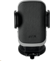 Avax WH601 Mobiltelefon autós tartó / Wireless töltő 15W - Fekete