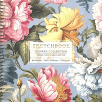 Fresh 40 Lapos 20 x 20 cm Vázlatfüzet - Sárga Virágos