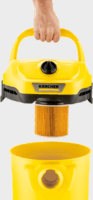 Kärcher WD 2 Plus V-12/4/18 PET Nedves-száraz porszívó 1000W - Sárga