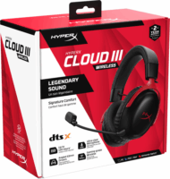 HyperX Fejhallgató Cloud III S Bluetooth Fejhallgató Headset - Fekete / Piros