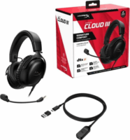 HyperX Fejhallgató Cloud III S Bluetooth Fejhallgató Headset - Fekete / Piros