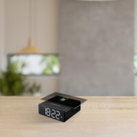 Kienzle Digitális Ébresztőóra Vezeték Nélküli Töltőállomással - Fekete