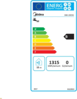 Midea D80-20ED6 Smart Elektromos Forróvíztároló Bojler 74L 2000 Watt