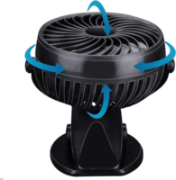 Lifetime Air 47489 Akkumlátoros / Csiptethető ventilátor Ø 15cm - Fekete