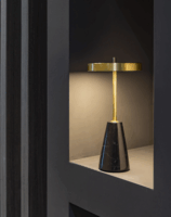 Broggi Lampada Hordozható Akkus Asztali LED Lámpa 25cm - Fekete