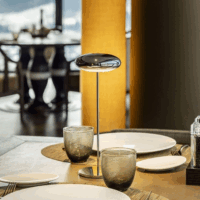 Broggi Nuvola Hordozható Akkus Asztali LED Lámpa 31cm - Ezüst