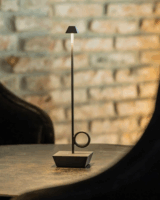 Broggi Lampada Bugia Hordozható Akkus Asztali LED Lámpa 32cm - Barna