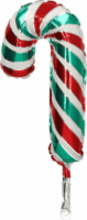 Cukorpálcika fólia lufi dekoráció - 98 cm