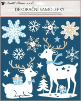 Andel Szarvas mintás csillogó dekormatrica 18 x 23 cm