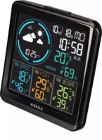 Kienzle DCF Rádióvezérelt Meteorológiai Állomás 3 Külső Szenzorral - Fekete