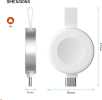 Fixed Orb 2 Apple Watch és Telefon Wireless töltő 10W - Fehér