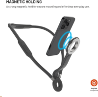 Fixed FIXCNH-GR Nyakba akasztható Telefon tartó - Szürke