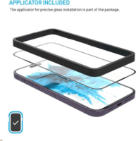 Fixed Apple iPhone Air kijelzővédő üveg fólia felhelyező kerettel (2db) - Átlátszó/ Fekete