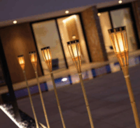 New Garden Hiama Solar kültéri állólámpa 120 cm - Barna