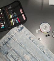 Ruhhy 128 darabos varrókészlet Fekete tokban