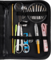 Ruhhy 128 darabos varrókészlet Fekete tokban