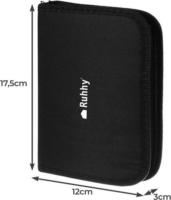 Ruhhy 128 darabos varrókészlet Fekete tokban