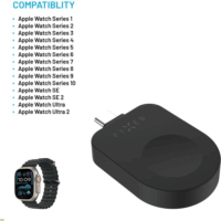 Fixed FIXDW-AWAP-BK Apple Watch Okosóra Wireless töltő - Fekete