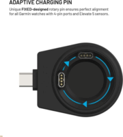 Fixed FIXPOS-GA-BK Garmin 3IN1 Okosóra Wireless Töltőállomás - Fekete