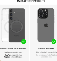 Fixed FIXMA-BK Telefon Wireless autós QI2 töltő 15W - Fekete