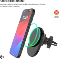 Fixed FIXMA-BK Telefon Wireless autós QI2 töltő 15W - Fekete