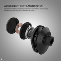 Fixed FIXMA-BK Telefon Wireless autós QI2 töltő 15W - Fekete