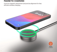 Fixed FIXMPADS-TI MagPad Slim Telefon Wireless töltő 15W - Szürke