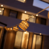 New Garden Alba Solar Napelemes Kültéri fényfüzér 8m - Meleg fehér