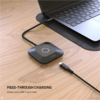 Fixed FIXA-AL-BK AirLink USB-C apa - USB/HDMI anya Átalakító Adapter - Fekete