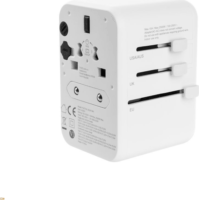 Fixed PO_FIXCT65-3C2A-WH EU/ UK / USA 65W Utazó adapter - Fehér