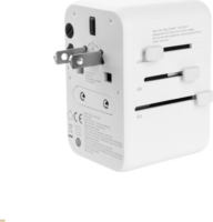 Fixed PO_FIXCT65-3C2A-WH EU/ UK / USA 65W Utazó adapter - Fehér
