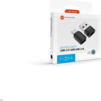 Fixed FIXA-BLC-BK Adatblokkoló adapter (USB-C/USB-A) - Fekete