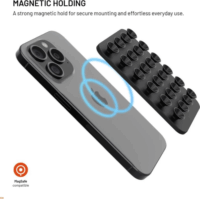 Fixed FIXMM-BK Mobiltelefon Öntapadós Magsafe tartó - Fekete