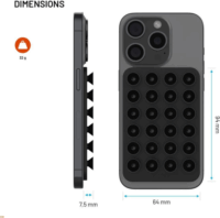 Fixed FIXMM-BK Mobiltelefon Öntapadós Magsafe tartó - Fekete