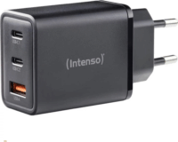 Intenso 2x USB-C / USB-A Hálózati Gyorstöltő Adapter 65W - Fehér